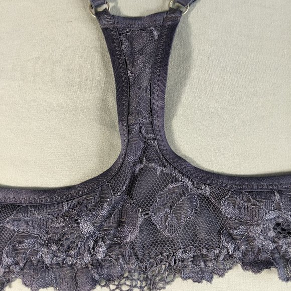 Victoria Secret 34C Body By Victoria lined Demi blue w/front close & lace! GUC! - Picture 6 of 16